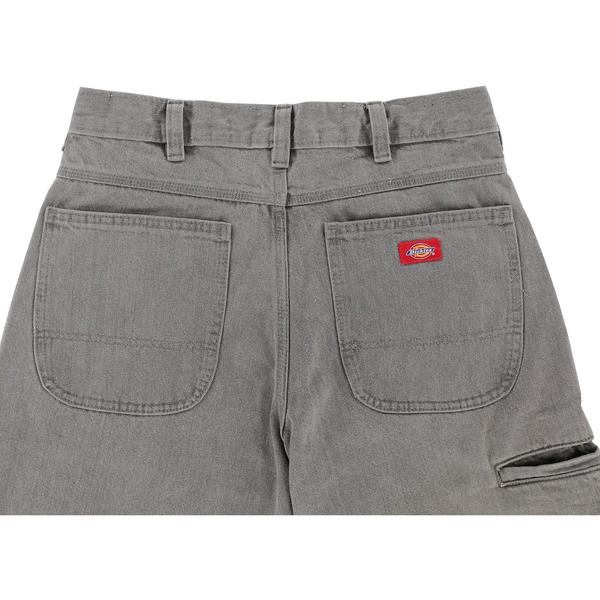 Dickies Double Knee Denim Work Jeans Loose Fit Straight Leg Grey Wash Tinted-Black Sheep Skate Shop