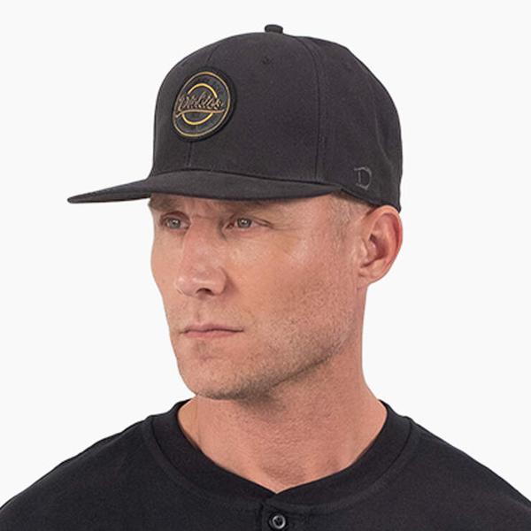 Dickies Flat Bill Duck Snapback Hat Black-Black Sheep Skate Shop
