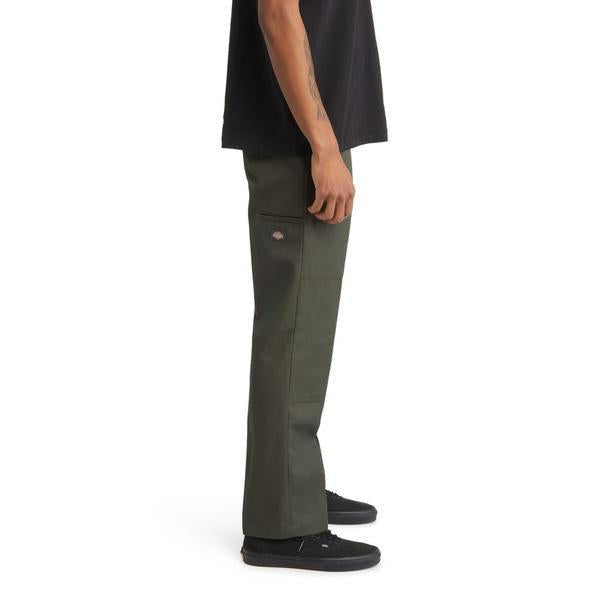 Dickies Flat Front Double Knee Pant Olive Green-Black Sheep Skate Shop