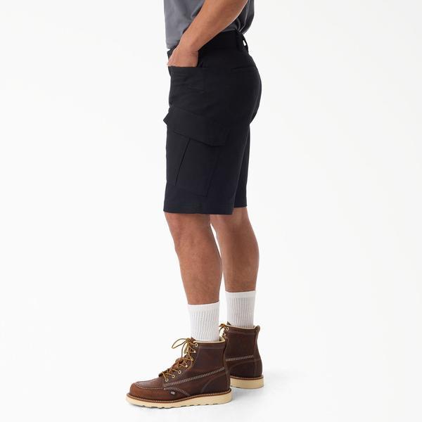 Dickies Flex Fit Tradebuilt 11" Cargo Shorts Black-Black Sheep Skate Shop