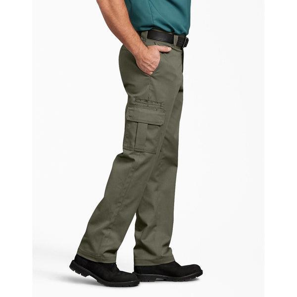 Dickies Flex Regular Fit Straight Leg Cargo Pant Moss Green-Black Sheep Skate Shop