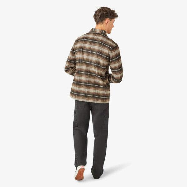 Dickies Forest Check Flannel Shirt Mushroom-Black Sheep Skate Shop