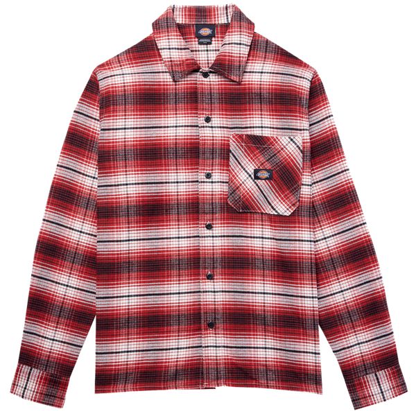 Dickies Forest Flannel Check Shirt Red Ochre-Black Sheep Skate Shop