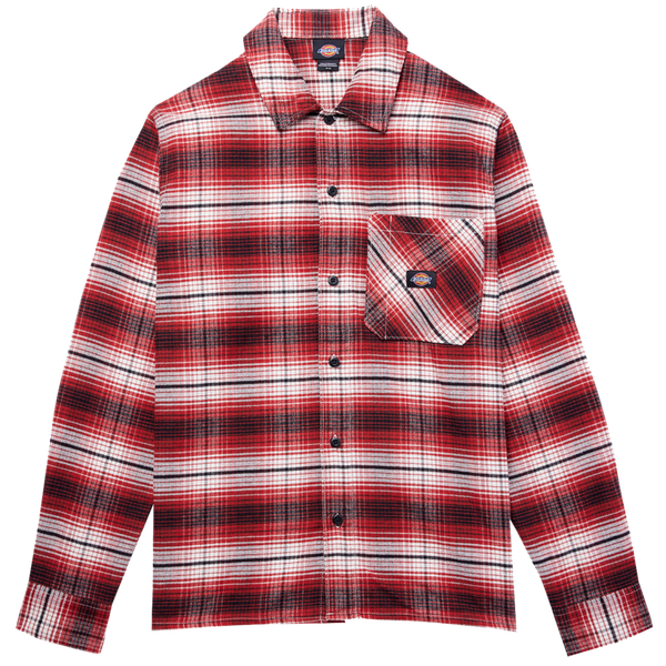 Dickies Forest Flannel Check Shirt Red Ochre-Black Sheep Skate Shop