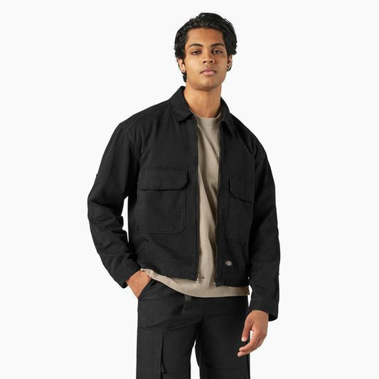 Dickies Fort Smith Trucker Jacket Black-Black Sheep Skate Shop