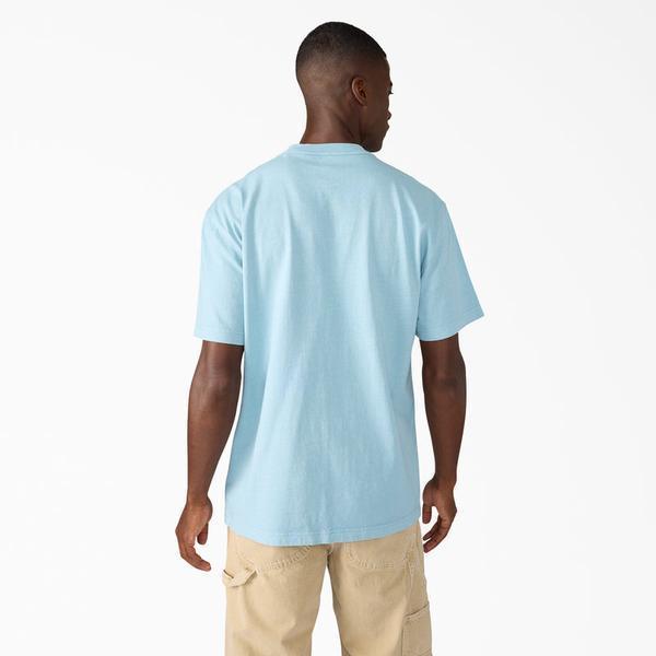 Dickies Heavy Weight Worn In Pocket T-Shirt Pigment Dyed Glacier Lake-Black Sheep Skate Shop