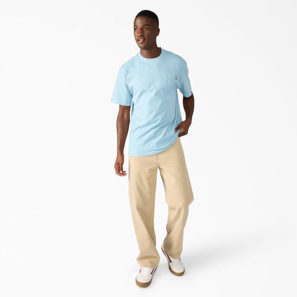 Dickies Heavy Weight Worn In Pocket T-Shirt Pigment Dyed Glacier Lake-Black Sheep Skate Shop