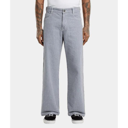 Dickies Hickory Stripe Loose Straight Fit Carpenter Pants Retro Indigo-Black Sheep Skate Shop
