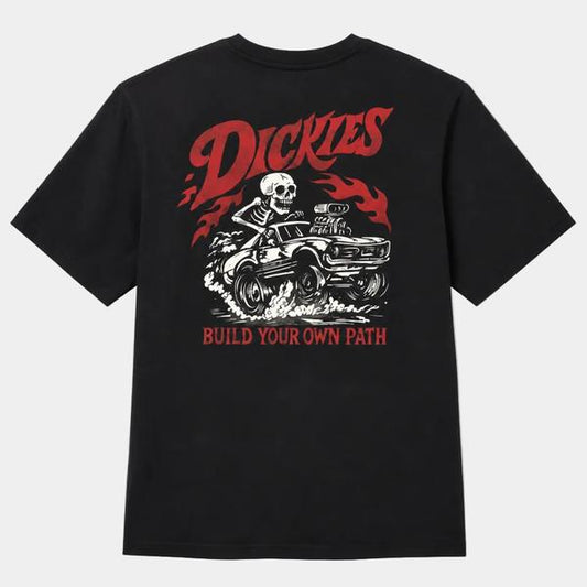 Dickies Hot Rod Wheelie Graphic T-Shirt Black-Black Sheep Skate Shop