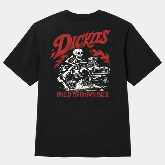 Dickies Hot Rod Wheelie Graphic T-Shirt Black-Black Sheep Skate Shop