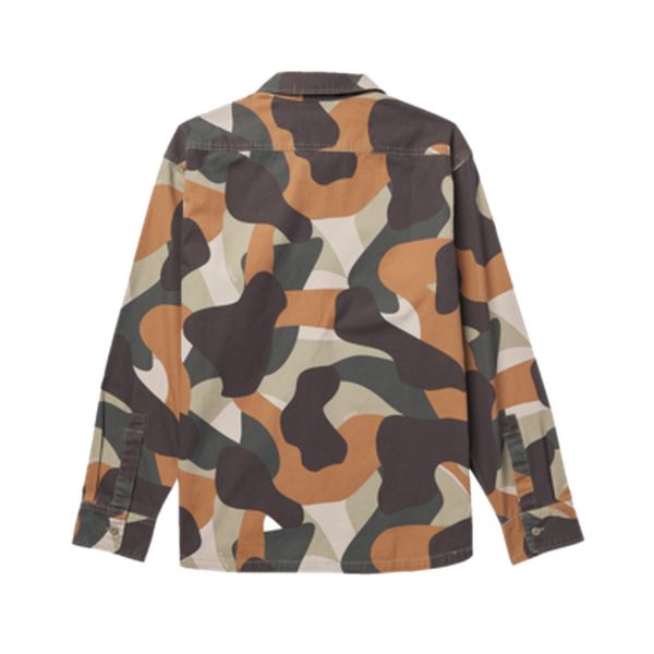 Dickies Long Sleeve Duck Camo Canvas Work Shirt Imperial Green-Black Sheep Skate Shop