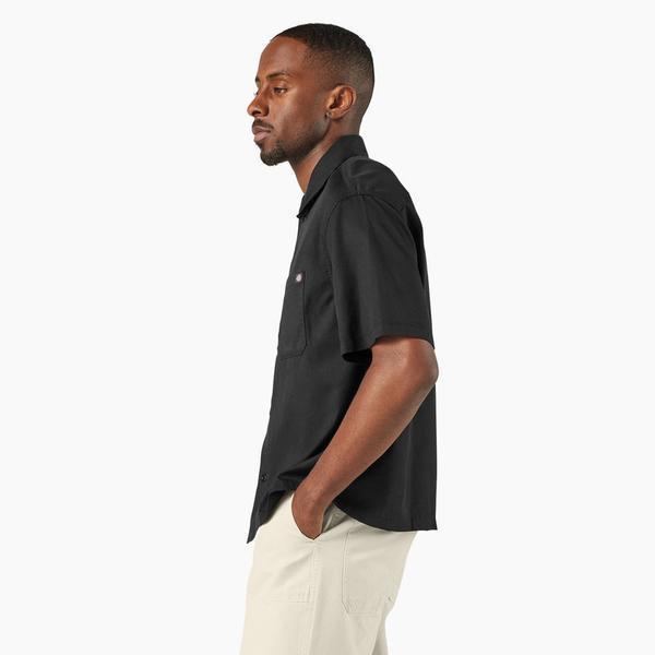 Dickies Lynnville Short Sleeve Shirt Black-Black Sheep Skate Shop