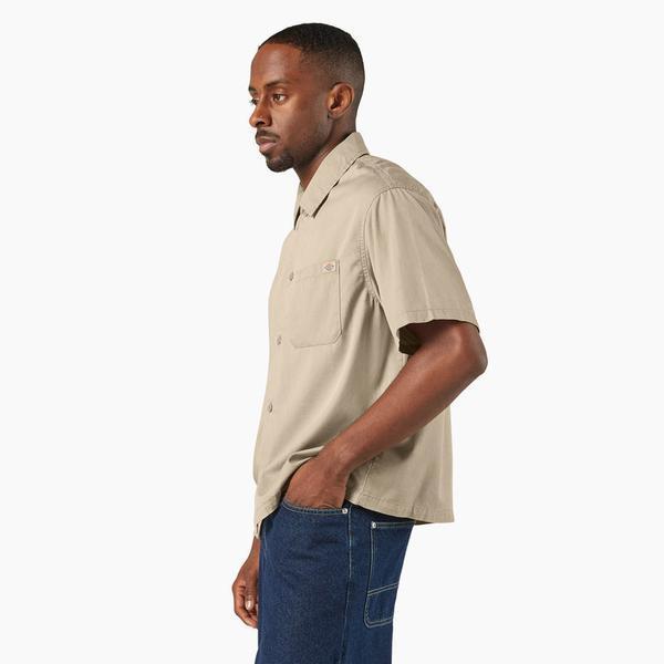 Dickies Lynnville Short Sleeve Shirt Desert Sand-Black Sheep Skate Shop