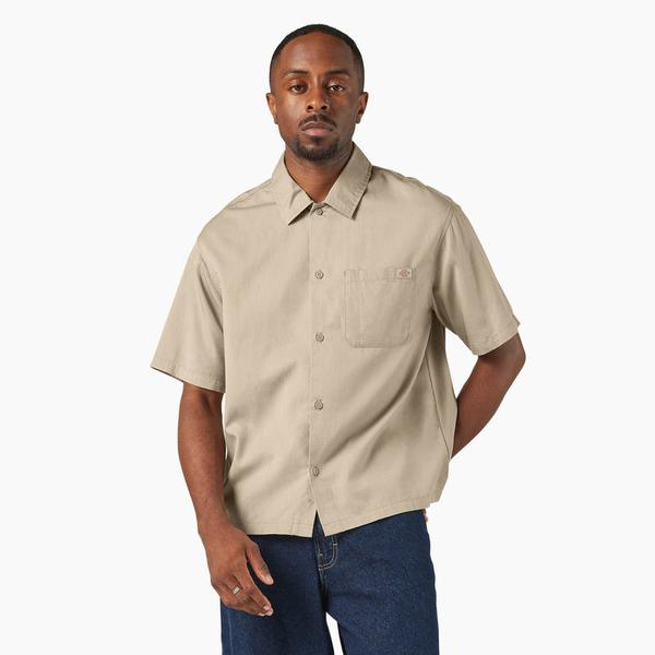 Dickies Lynnville Short Sleeve Shirt Desert Sand-Black Sheep Skate Shop