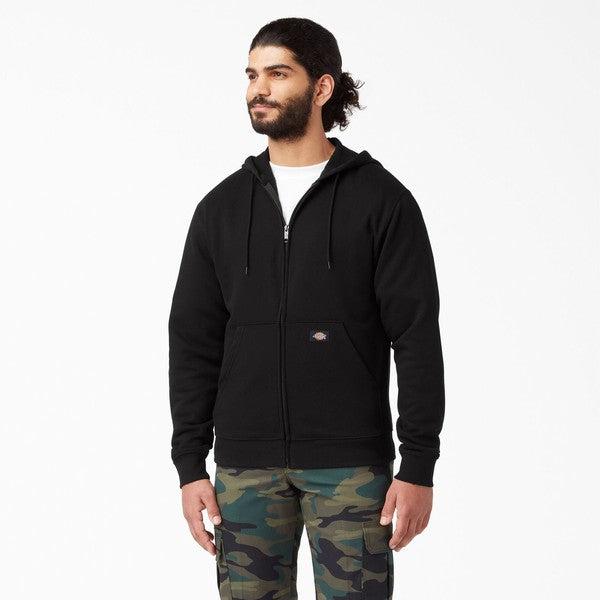 Dickies Midweight Knit Fleece Zip Hoody Black-Black Sheep Skate Shop