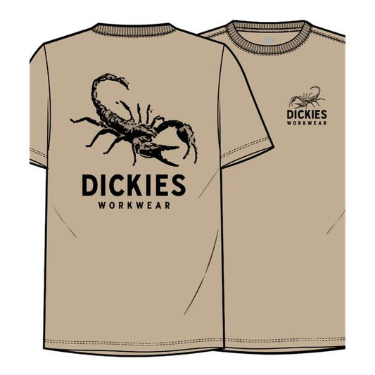 Dickies Quality Scorpion Graphic T-Shirt Irish Cream-Black Sheep Skate Shop