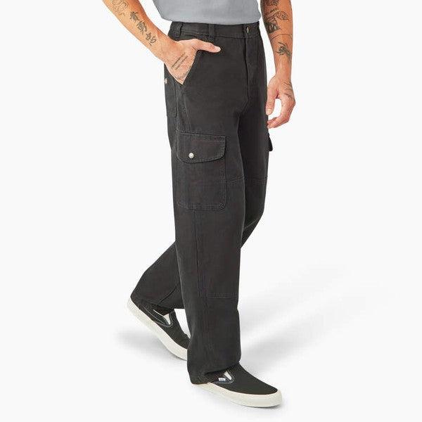 Dickies Relaxed Fit Duck Canvas Cargo Pants - Black-Black Sheep Skate Shop