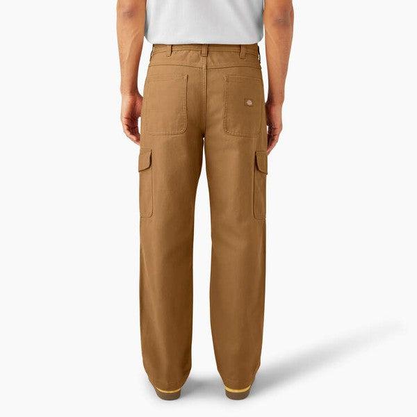 Dickies Relaxed Fit Duck Canvas Cargo Pants - Brown-Black Sheep Skate Shop