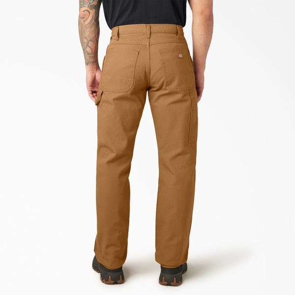 Dickies Relaxed Fit Heavyweight Duck Carpenter Pants Rinsed Brown Duck-Black Sheep Skate Shop