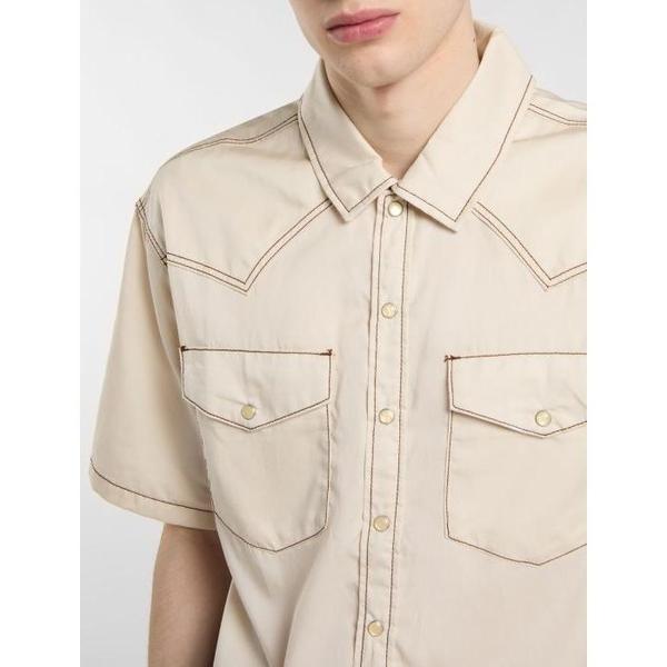 Dickies River Ranch Western Shirt Whitecap Grey-Black Sheep Skate Shop