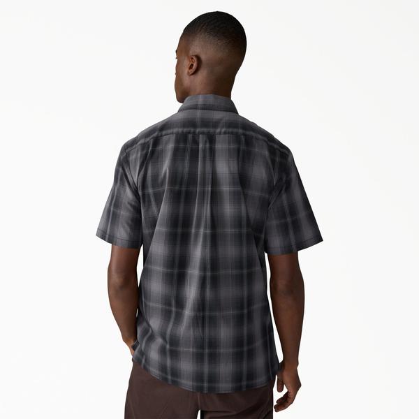 Dickies Short Sleeve Plaid Work Shirt Black - Grey-Black Sheep Skate Shop