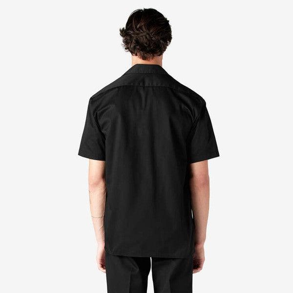 Dickies Short Sleeve Twill Work Shirt Black-Black Sheep Skate Shop