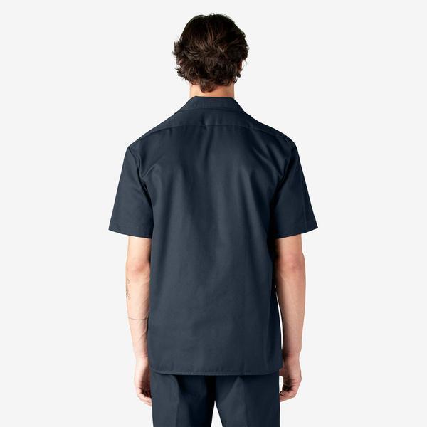 Dickies Short Sleeve Twill Work Shirt Dark Navy-Black Sheep Skate Shop