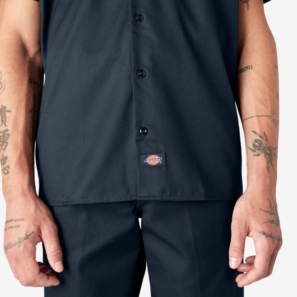 Dickies Short Sleeve Twill Work Shirt Dark Navy-Black Sheep Skate Shop