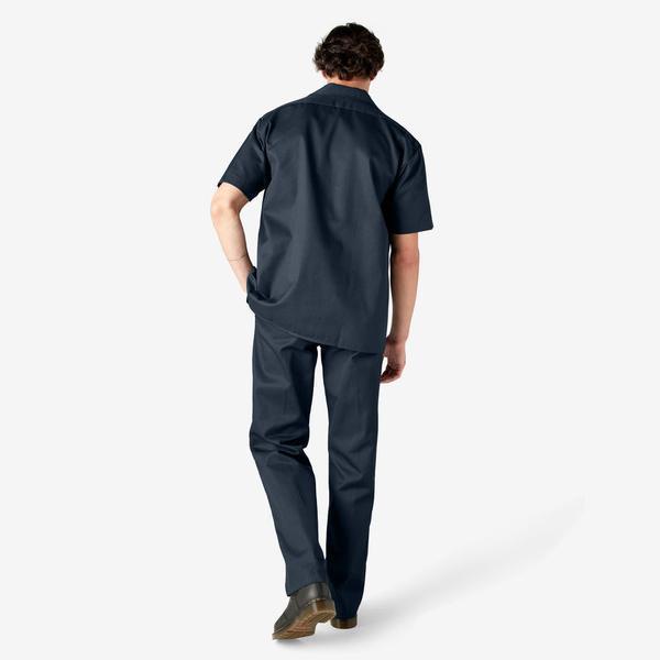 Dickies Short Sleeve Twill Work Shirt Dark Navy-Black Sheep Skate Shop