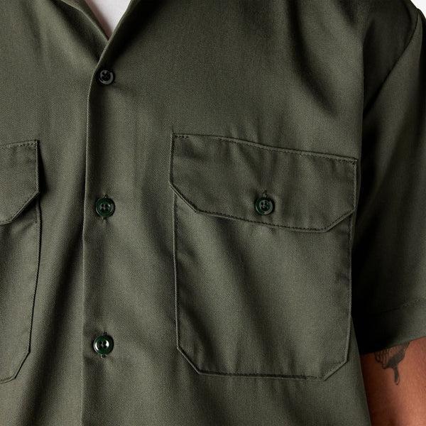 Dickies Short Sleeve Work Shirt - Olive Green – Xtreme Boardshop ()