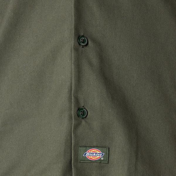 Dickies 1574 Short Sleeve Olive Green Work Shirt