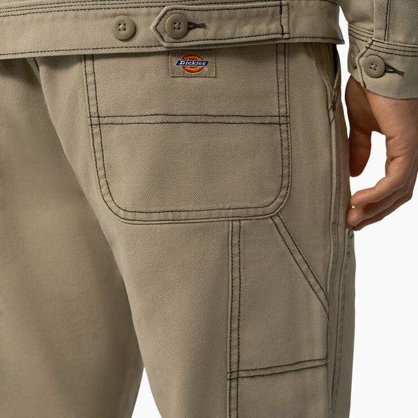 Dickies Skateboarding Double Knee Canvas Utility Pants Stonewashed Desert  Sand - Black