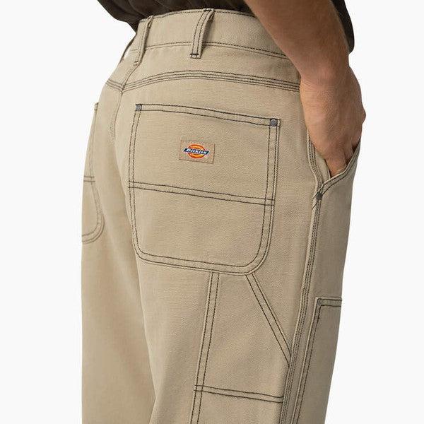 Dickies Skateboarding Double Knee Canvas Utility Pants Stonewashed Desert  Sand - Black