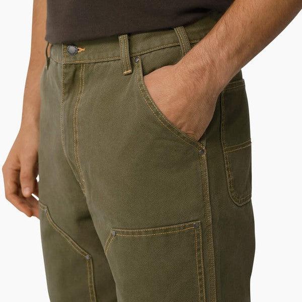 Dickies Skateboarding Double Knee Canvas Utility Pants Stonewashed Military Green - Nugget-Black Sheep Skate Shop