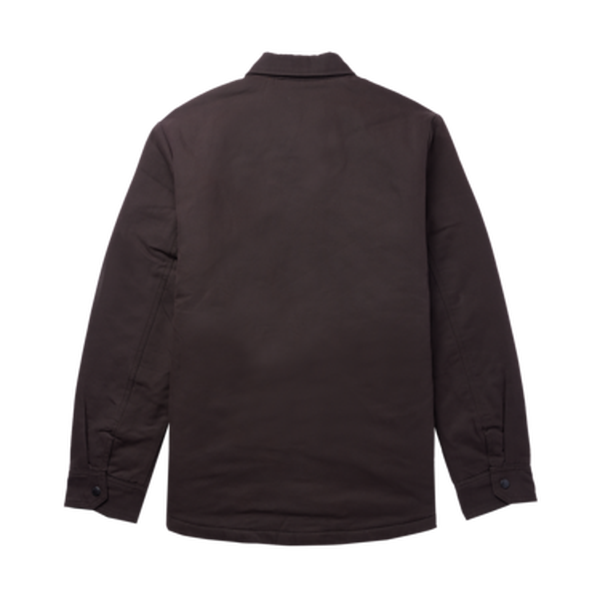 Dickies Skateboarding Heavy Weight Lined Duck Snap Shirt Jacket Dark Brown-Black Sheep Skate Shop