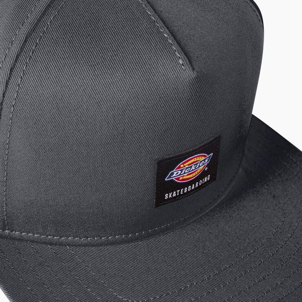 Dickies Skateboarding Mid Pro Snapback Hat Charcoal Gray-Black Sheep Skate Shop