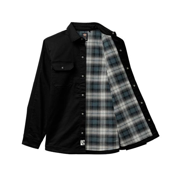 Dickies Skateboarding Mike Anderson Lined Flex Duck Shirt Jacket Black-Black Sheep Skate Shop
