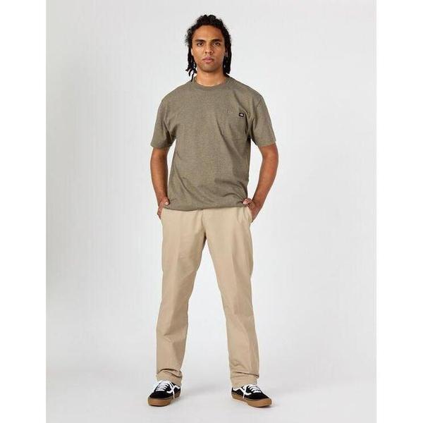 Dickies Skateboarding Pants Flex Slim Fit Straight Leg Desert Khaki-Black Sheep Skate Shop