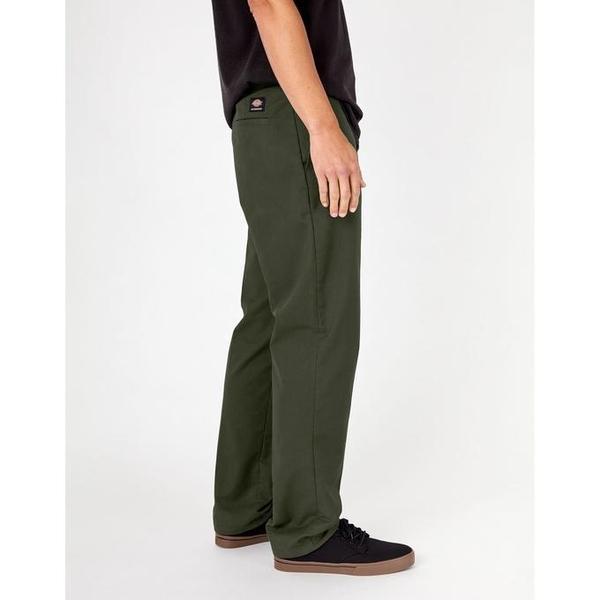 Dickies Skateboarding Pants Flex Slim Fit Straight Leg Olive Green-Black Sheep Skate Shop