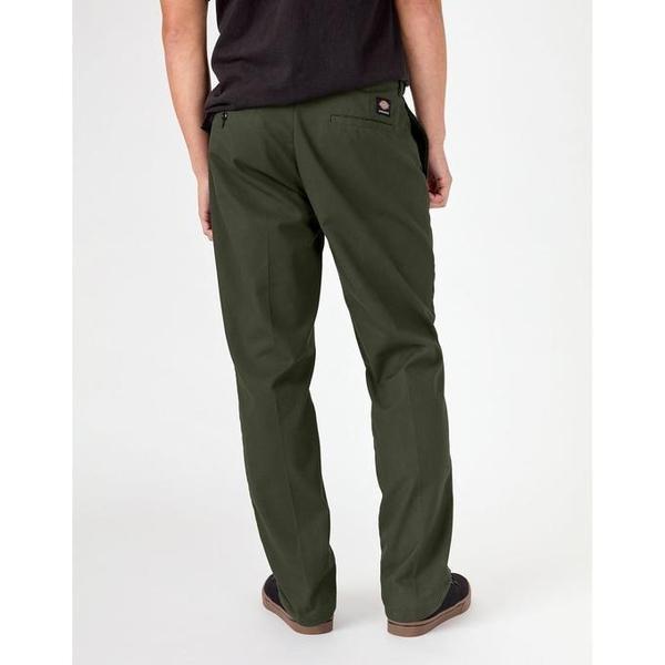 Dickies Skateboarding Pants Flex Slim Fit Straight Leg Olive Green-Black Sheep Skate Shop