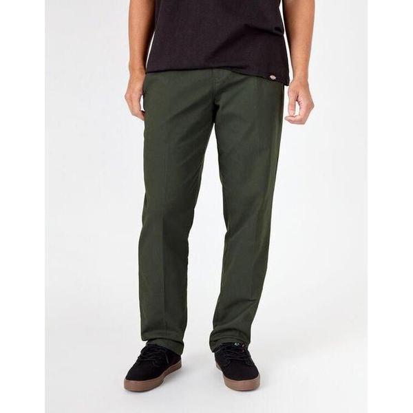 Dickies Skateboarding Pants Flex Slim Fit Straight Leg Olive Green-Black Sheep Skate Shop