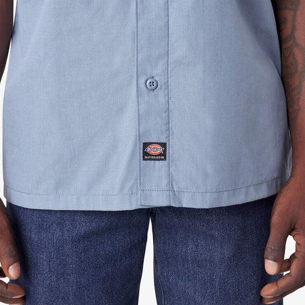 Dickies Skateboarding Waynesboro Shirt Coronet Blue Chambray-Black Sheep Skate Shop