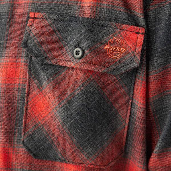 Dickies Skateboarding x Spitfire Wheels Flannel Shirt Red Ochre-Black Sheep Skate Shop