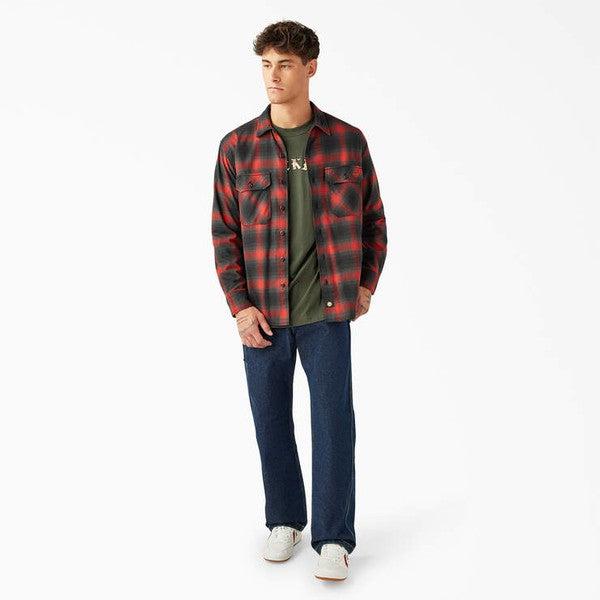 Dickies Skateboarding x Spitfire Wheels Flannel Shirt Red Ochre-Black Sheep Skate Shop