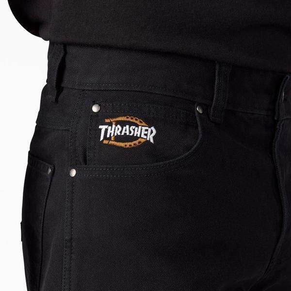Dickies Skateboarding x Thrasher Double Knee Pant Black – Black