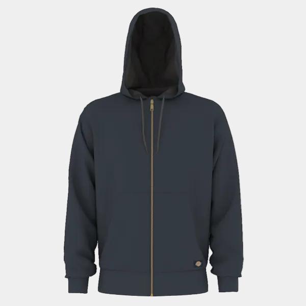 Dickies Thermal Lined Fleece Zip Hoody Dark Navy-Black Sheep Skate Shop