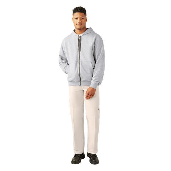 Dickies Thermal Lined Fleece Zip Hoody Heather Gray-Black Sheep Skate Shop