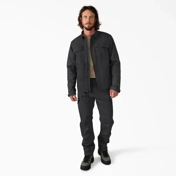Dickies Tradebuilt Lined Woven Duck Shirt Jacket Black-Black Sheep Skate Shop