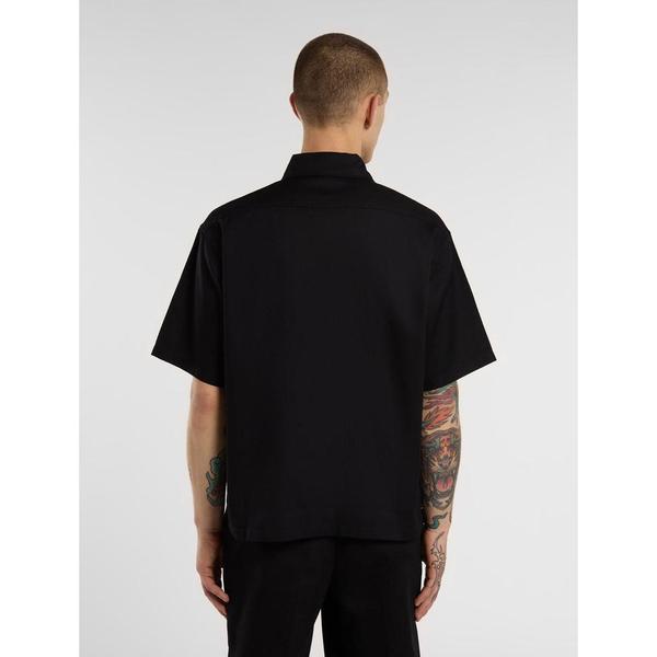 Dickies Unionville Lightweight Short Sleeve Work Shirt Black-Black Sheep Skate Shop