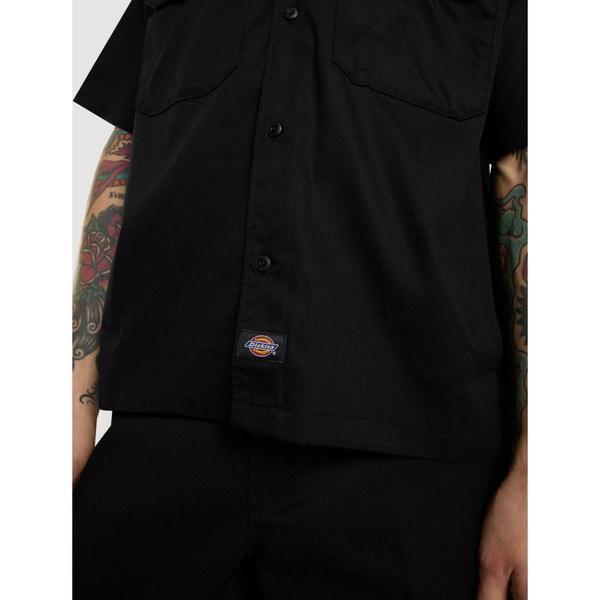 Dickies Unionville Lightweight Short Sleeve Work Shirt Black-Black Sheep Skate Shop